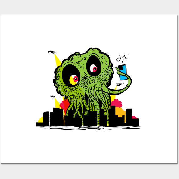 Monster Influencer Wall Art by Panda Goose